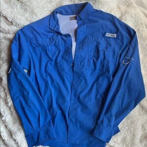 Columbia Royal Blue Outdoor Shirt